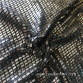 Hot Selling customize Sequin Girl Solid Knitted Korean Fabric lurex black silver With Sequin Fabric